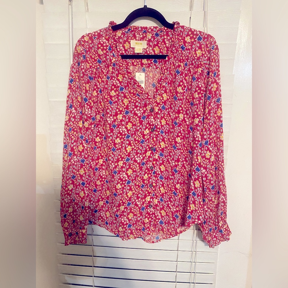 Maeve by Anthropologie Button Down Top Size 10